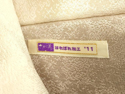 平和屋着物●九寸名古屋帯　作家物　手描き　舞蝶花文　金銀彩　さが美扱い　正絹　逸品　DABE5205ps