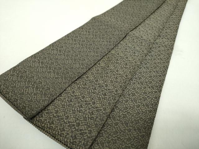 平和屋着物●男性　本場筑前博多織　角帯　霞文　正絹　逸品　DABE5214ps