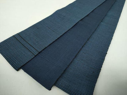 平和屋着物●男性　本場筑前博多織　角帯　横段文　正絹　逸品　DABE5217ps