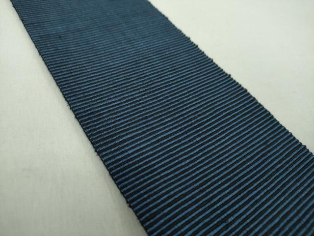平和屋着物●男性　本場筑前博多織　角帯　横段文　正絹　逸品　DABE5217ps