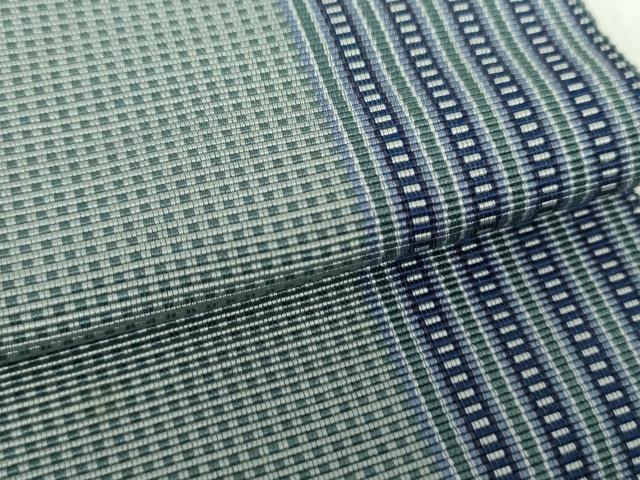 平和屋着物●男性　角帯　宝来織　間道　証紙付き　正絹　逸品　DABE5232ps