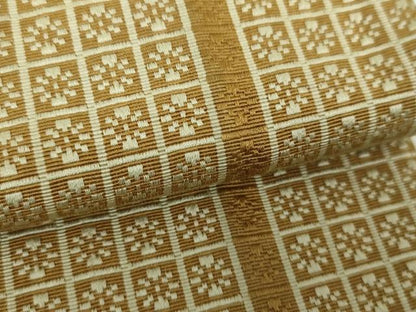平和屋着物●男性　本場筑前博多織　両面　角帯　いちご錦　正絹　逸品　DABE5246ps