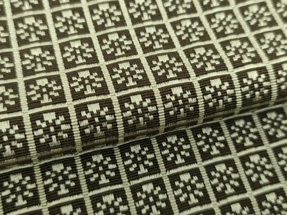 平和屋着物●男性　本場筑前博多織　両面　角帯　いちご錦　正絹　逸品　DABE5248ps