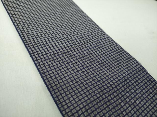 平和屋着物●男性　世界的ファッションデザイナー　山本寛斎　kansaiブランド　両面　角帯　格子　逸品　未使用　DABE5257ps
