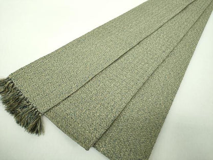 平和屋着物●男性　角帯　霞文　正絹　逸品　DABE5278ps