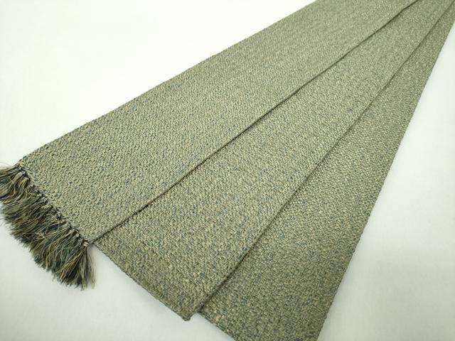 平和屋着物●男性　角帯　霞文　正絹　逸品　DABE5278ps