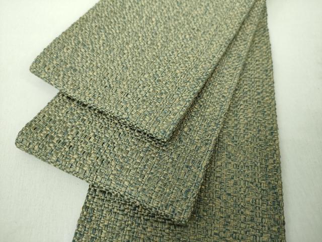 平和屋着物●男性　角帯　霞文　正絹　逸品　DABE5278ps