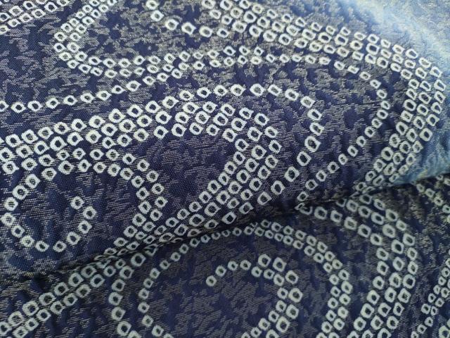 平和屋着物●両面　全通柄袋帯　ふくれ織　流水文　金通し地　正絹　逸品　DABE5289ps