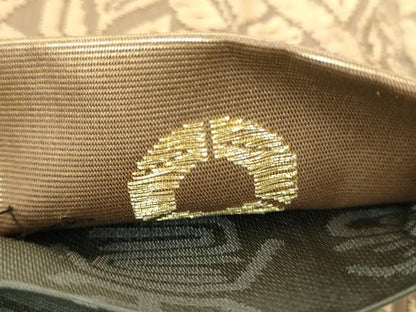 平和屋着物●両面　六通柄袋帯　唐織　立涌草花文　正絹　逸品　DABE5290ps