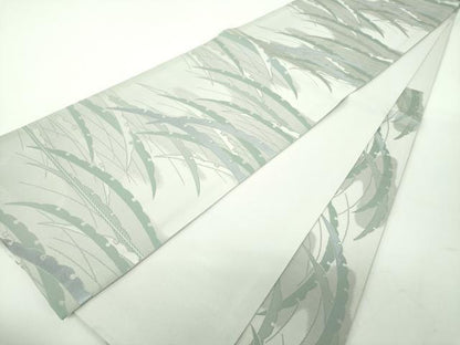 平和屋着物●六通柄袋帯　雪芝文　正絹　逸品　未使用　DABE5307ps