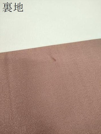 平和屋着物●太鼓柄袋帯　舞桜　銀通し地　正絹　逸品　DABE5312ps