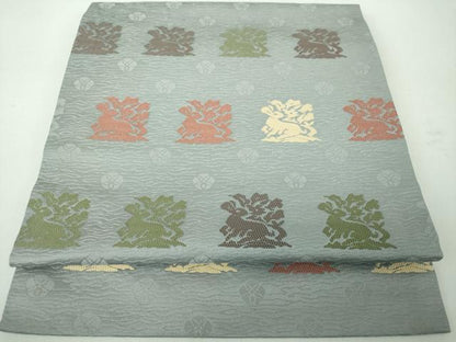 平和屋着物●つけ帯　唐織　名物裂　花兎　正絹　逸品　DABE5343ps