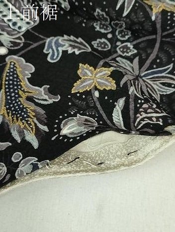 平和屋着物●訪問着　絞り　更紗花文　墨流し文様　金銀彩　正絹　逸品　DABE5348ps