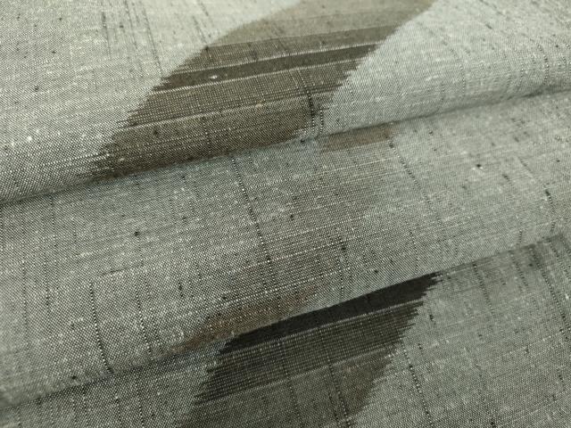 平和屋着物●上質な紬　斜線文　正絹　逸品　DABE5357ps