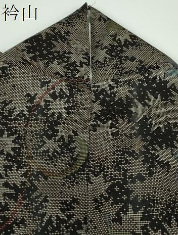 平和屋着物●本場大島紬　7マルキ　更紗花唐草文　正絹　逸品　DABE5359ps