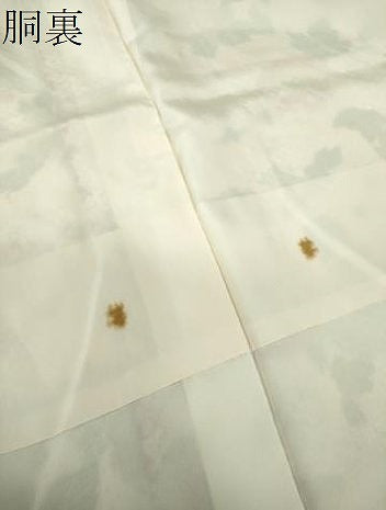 平和屋着物●上質な小紋　総絞り　草花文　正絹　逸品　DABE5363ps