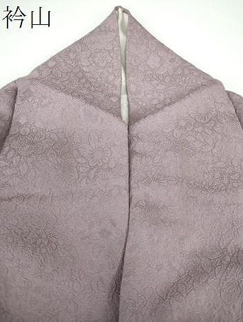 平和屋着物●上質な色無地　辻が花地紋　鳩羽色　正絹　逸品　DABE5364ps