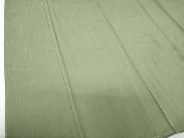 平和屋着物●上質な色無地　霞縞地紋　山鳩色　正絹　逸品　未使用　DABE5365ps