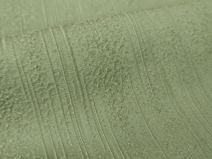 平和屋着物●上質な色無地　霞縞地紋　山鳩色　正絹　逸品　未使用　DABE5365ps
