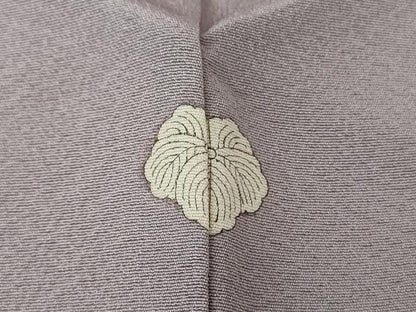 平和屋着物●上質な色無地　作家物　鳩羽色　正絹　逸品　未使用　DABE5367ps