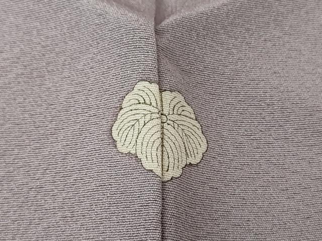 平和屋着物●上質な色無地　作家物　鳩羽色　正絹　逸品　未使用　DABE5367ps