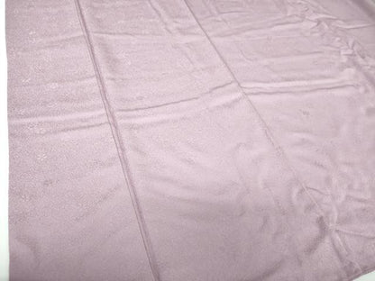 平和屋着物●上質な色無地　草花地紋　鳩羽色　やまと誂製　正絹　逸品　DABE5368ps