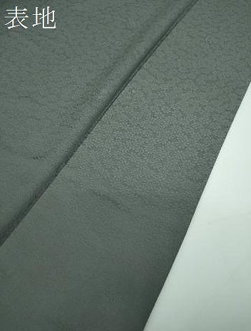 平和屋着物●上質な色無地　花尽くし地紋　藍墨茶色　正絹　逸品　DABE5369ps