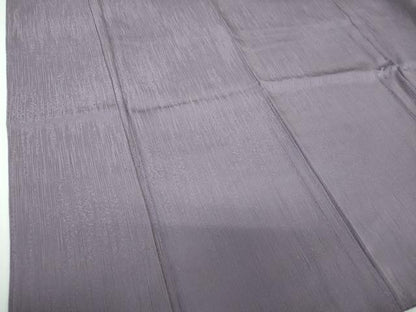 平和屋着物●上質な色無地　霞地紋　鳩羽色　正絹　逸品　未使用　DABE5373ps