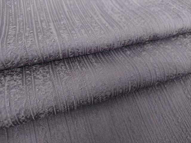 平和屋着物●上質な色無地　霞地紋　鳩羽色　正絹　逸品　未使用　DABE5373ps