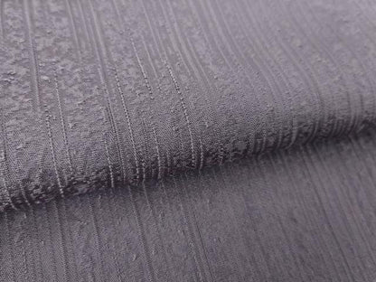 平和屋着物●上質な色無地　霞地紋　鳩羽色　正絹　逸品　未使用　DABE5373ps