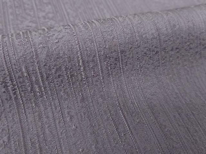 平和屋着物●上質な色無地　霞地紋　鳩羽色　正絹　逸品　未使用　DABE5373ps