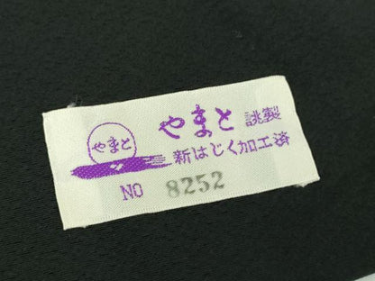 平和屋着物●豪華黒留袖　刺繍　夜桜　暈し染め　金銀彩　やまと誂製　正絹　逸品　DABE5381ps