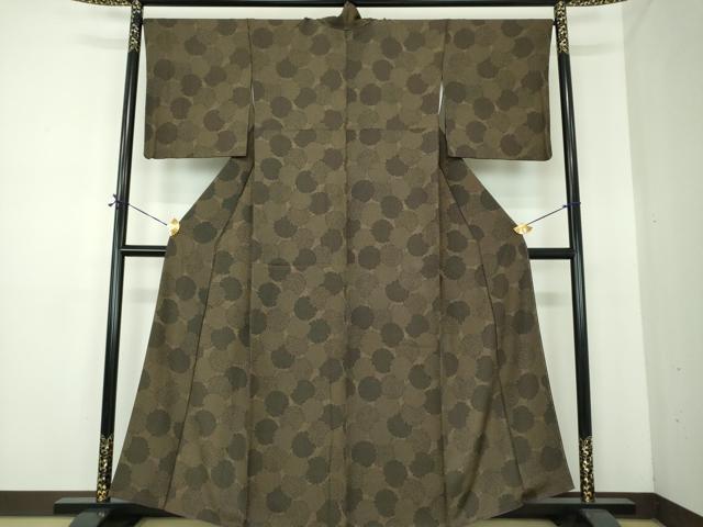 平和屋着物●江戸小紋　雪輪重ね　正絹　逸品　DABE5384ps
