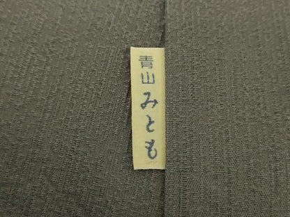 平和屋着物●青山みとも　訪問着　総刺繍　流水花文　金糸　正絹　逸品　DABE5386ps