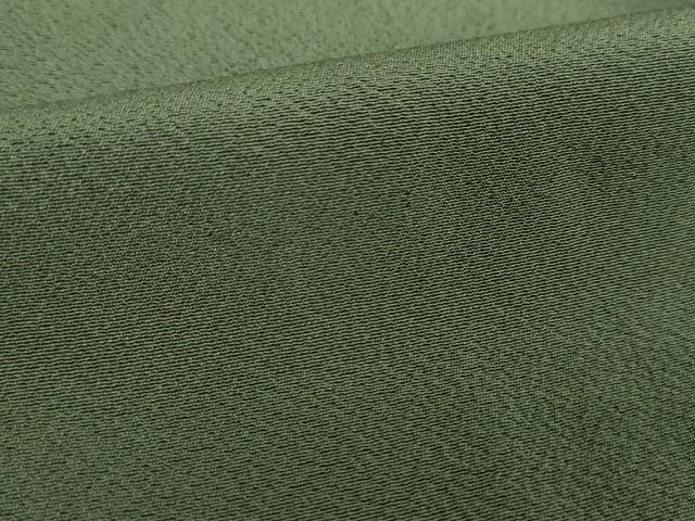 平和屋着物●上質な色無地　黒緑色　正絹　逸品　未使用　DABE5399ps