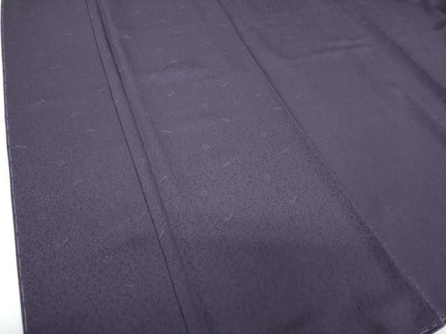 平和屋着物●上質な色無地　作家物　瓢箪花唐草地紋　濃鼠色　正絹　逸品　未使用　DABE5405ps