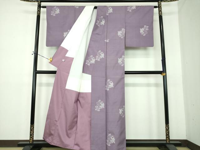 平和屋着物●本場大島紬　総絣　草花文　まるやま扱い　正絹　逸品　DABE5407ps