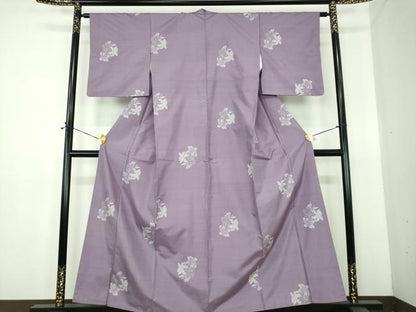 平和屋着物●本場大島紬　総絣　草花文　まるやま扱い　正絹　逸品　DABE5407ps
