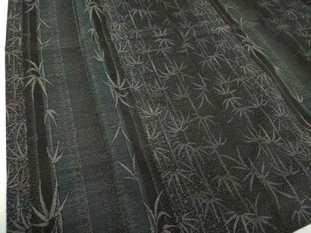 平和屋着物●本場大島紬　9マルキ　笹竹文　やまと誂製　正絹　逸品　DABE5417ps
