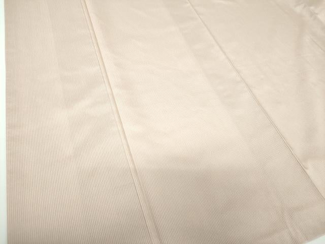平和屋着物●上質なお召　背抜き仕立て　縞　正絹　逸品　DABE5422ps