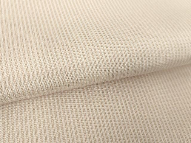 平和屋着物●上質なお召　背抜き仕立て　縞　正絹　逸品　DABE5422ps
