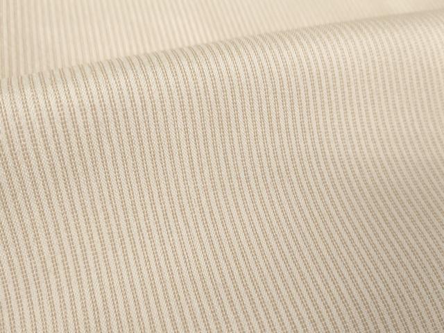 平和屋着物●上質なお召　背抜き仕立て　縞　正絹　逸品　DABE5422ps