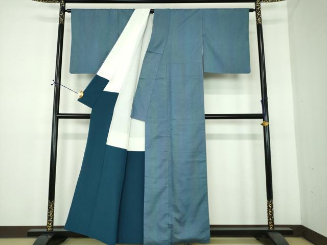 平和屋着物●着物デザイナー　園山明子　紬　霞間道　正絹　逸品　DABE5425ps