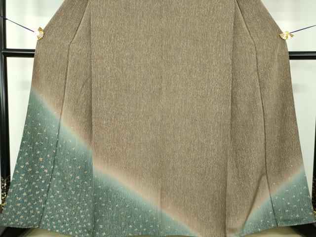 平和屋着物●訪問着　舞花文　暈し染め　金彩　正絹　逸品　DABE5426ps