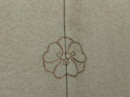 平和屋着物●訪問着　扇面花文　暈し染め　金彩　正絹　逸品　DABE5427ps