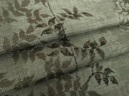 平和屋着物●本場大島紬　9マルキ　草葉文　正絹　逸品　DABE5429ps