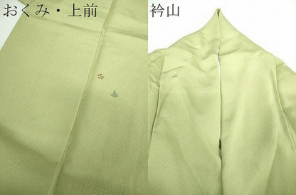 平和屋着物●本加賀友禅作家　梶山伸　小紋　舞花文　正絹　逸品　DABE5436ps
