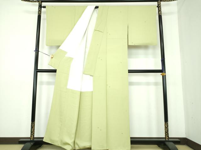 平和屋着物●本加賀友禅作家　梶山伸　小紋　舞花文　正絹　逸品　DABE5436ps