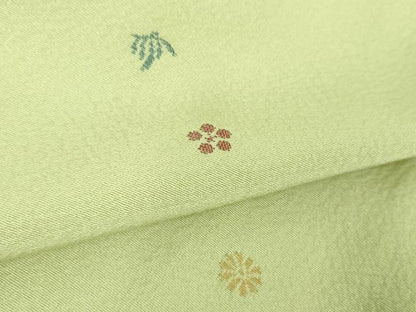 平和屋着物●本加賀友禅作家　梶山伸　小紋　舞花文　正絹　逸品　DABE5436ps