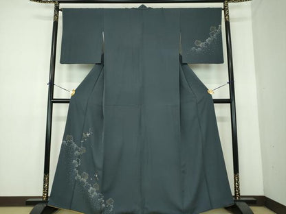 平和屋着物●訪問着　刺繍　舞桜　金彩　正絹　逸品　DABE5438ps